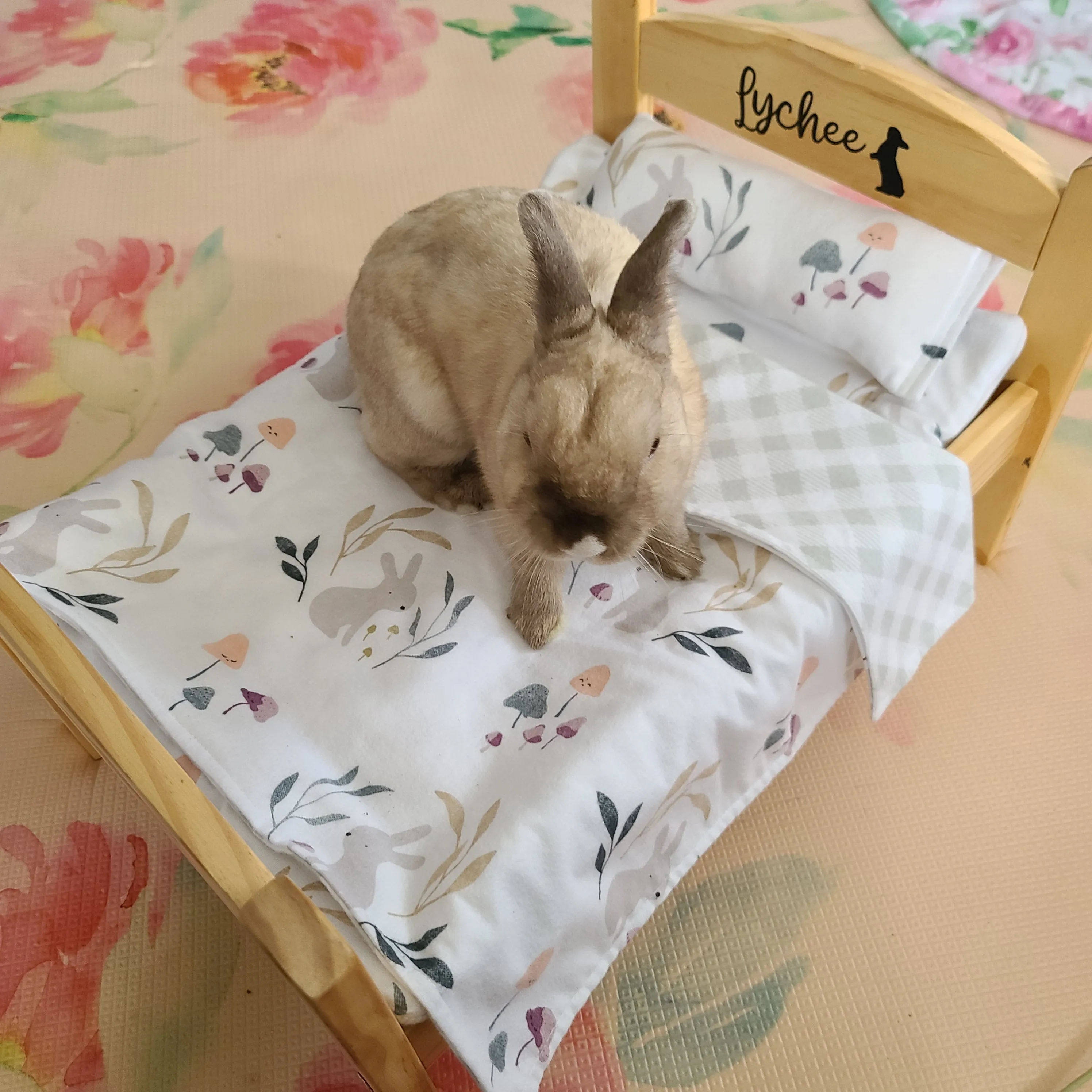 Design Your Own 100% Cotton Bunny Bedding Set for Wood Bunny Beds