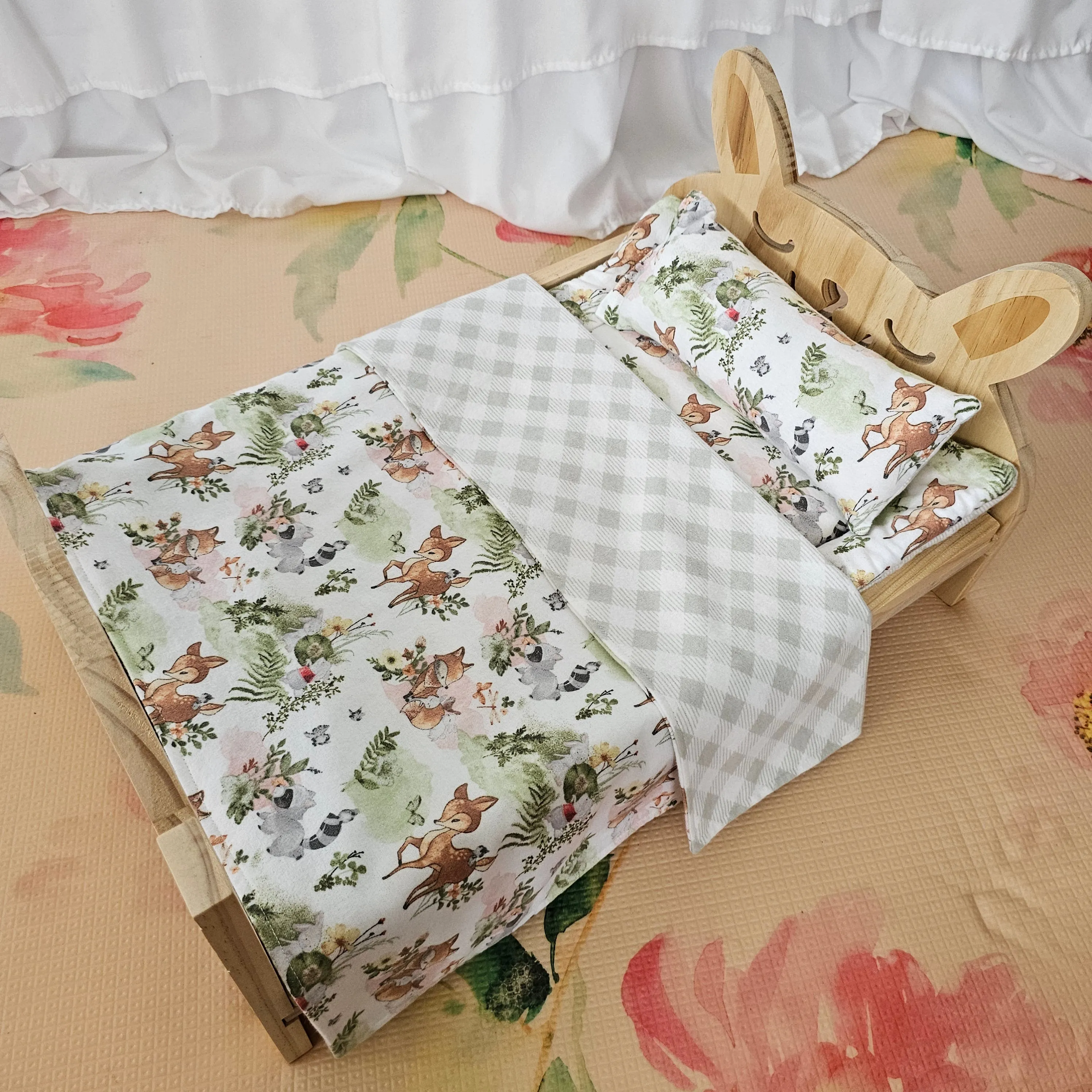 Design Your Own 100% Cotton Bunny Bedding Set for Wood Bunny Beds