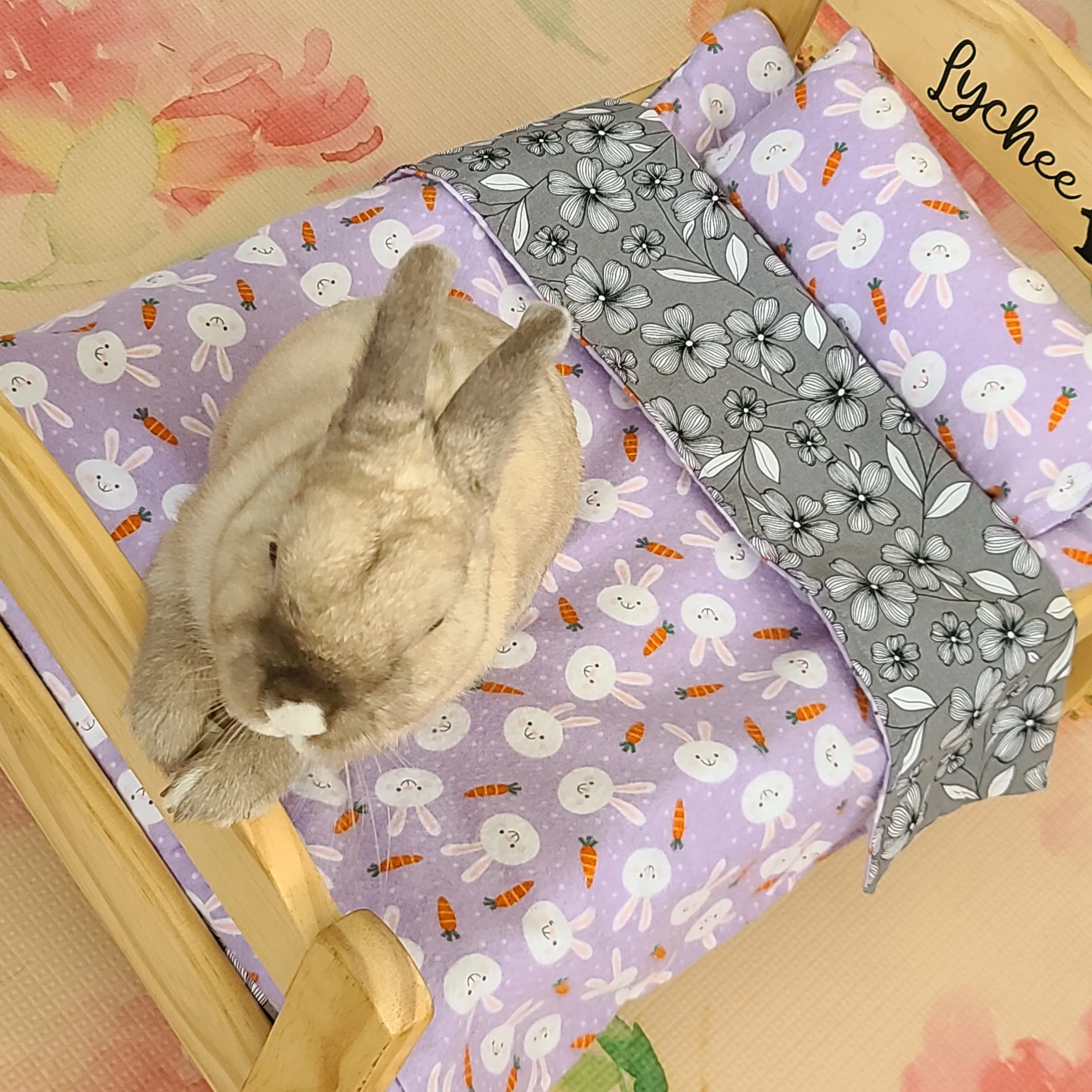 Design Your Own 100% Cotton Bunny Bedding Set for Wood Bunny Beds