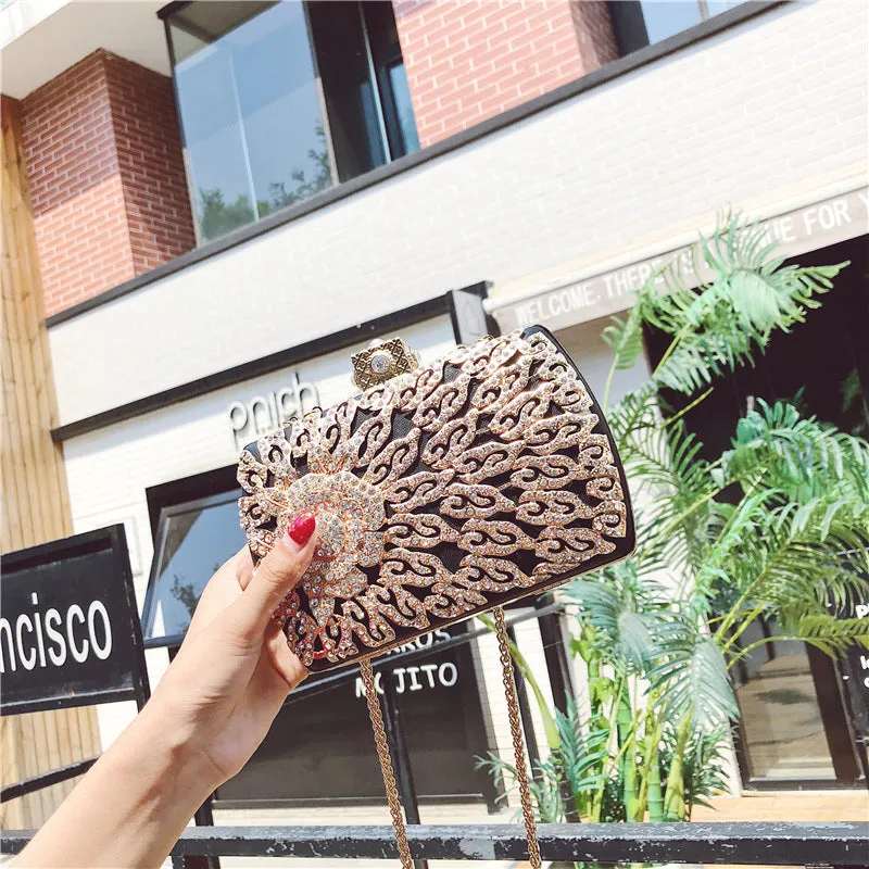 Diamond Banquet Bag Fashion Ladies Single Shoulder Dinner Bag Women's Chain Handbag