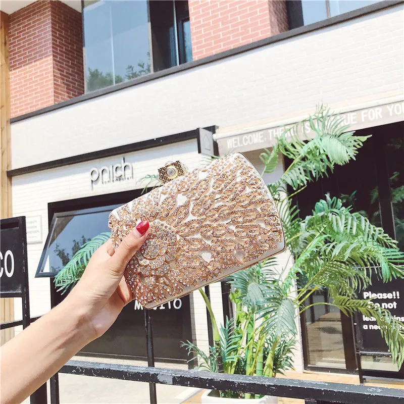 Diamond Banquet Bag Fashion Ladies Single Shoulder Dinner Bag Women's Chain Handbag