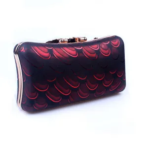 Diamond Peacock PU Banquet Clutch