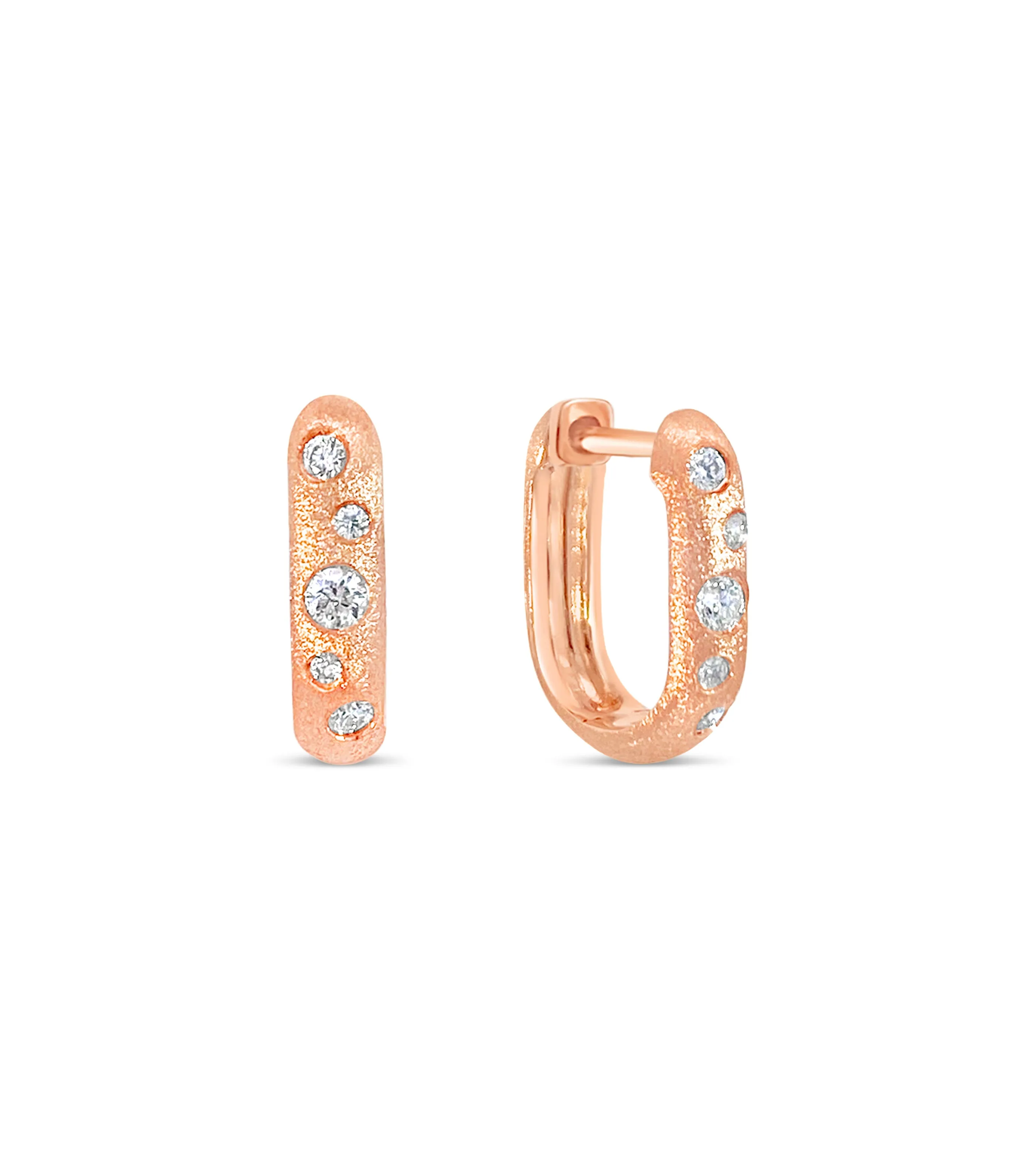 Diamond Scatter Huggie Earring