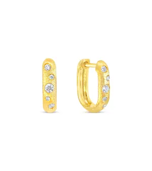 Diamond Scatter Huggie Earring