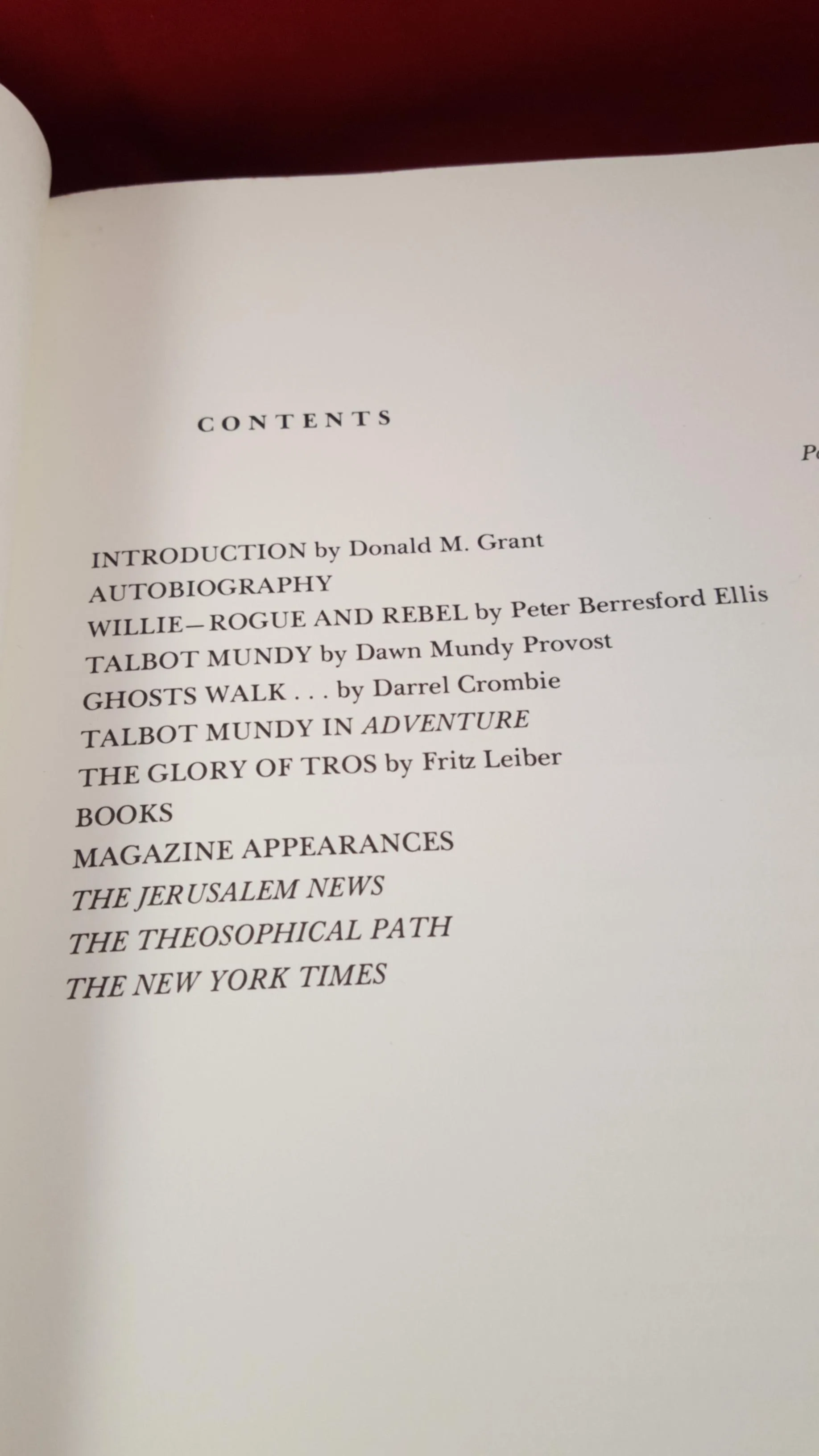 Donald M Grant -Talbot Mundy: Messenger of Destiny, 1983, Signed, Inscribed, 1st Edition