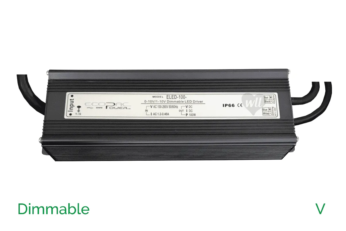 ELED-100-12V | 100w | 12v | 8A | Ecopac Dimmable PSU