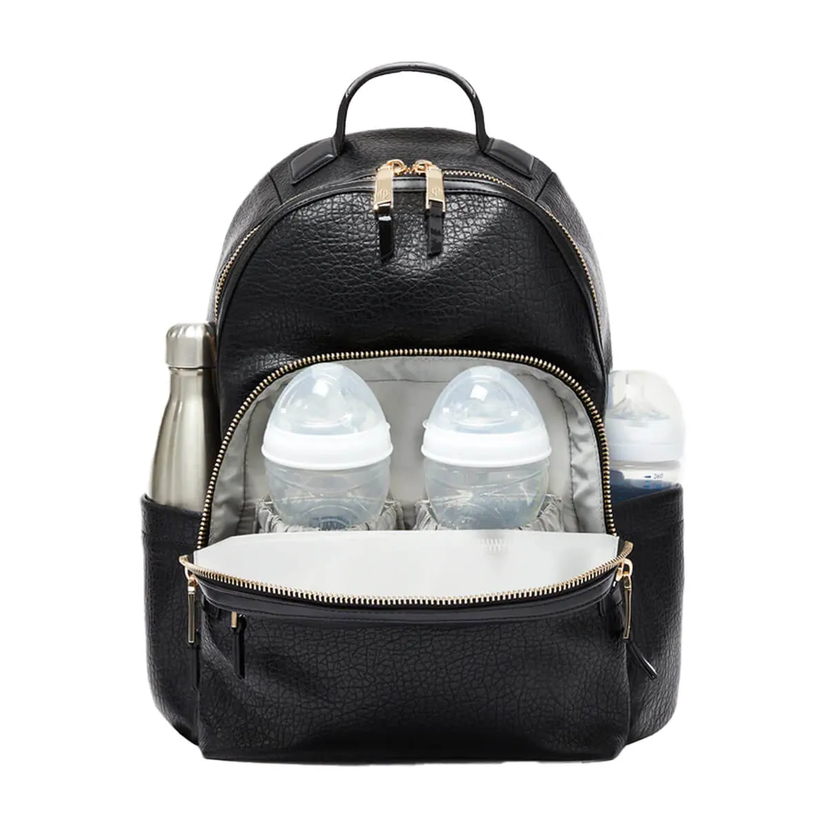 Elwood Twin Changing Backpack Veganes Leder aus recyceltem Polyurethan
