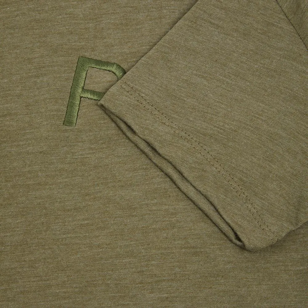 Embroidered Khaki Mono T-shirt