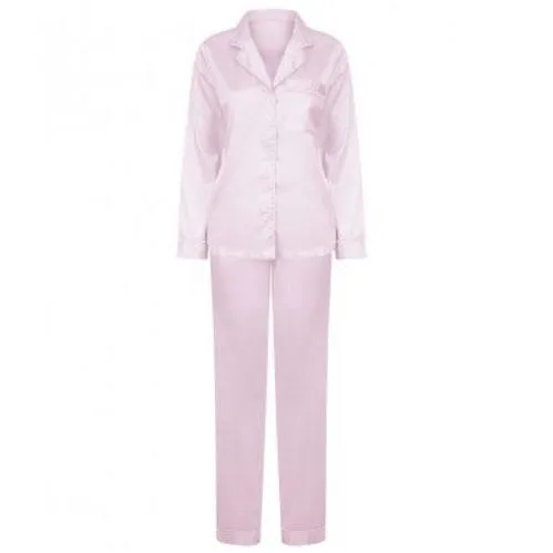 Embroidered Ladies Satin Pyjamas