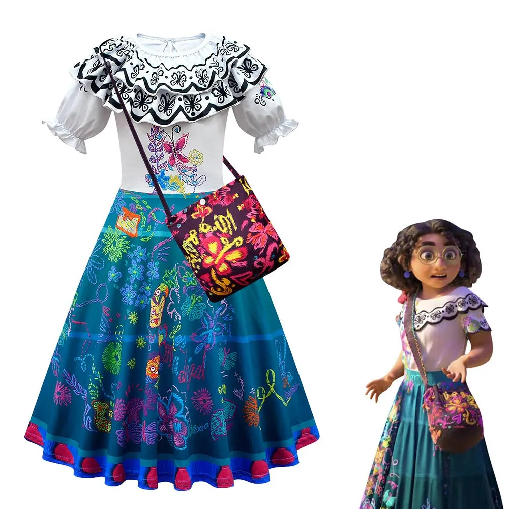 Encanto Mirabel Cosplay Costume Dress Outfits Halloween Carnival Suit