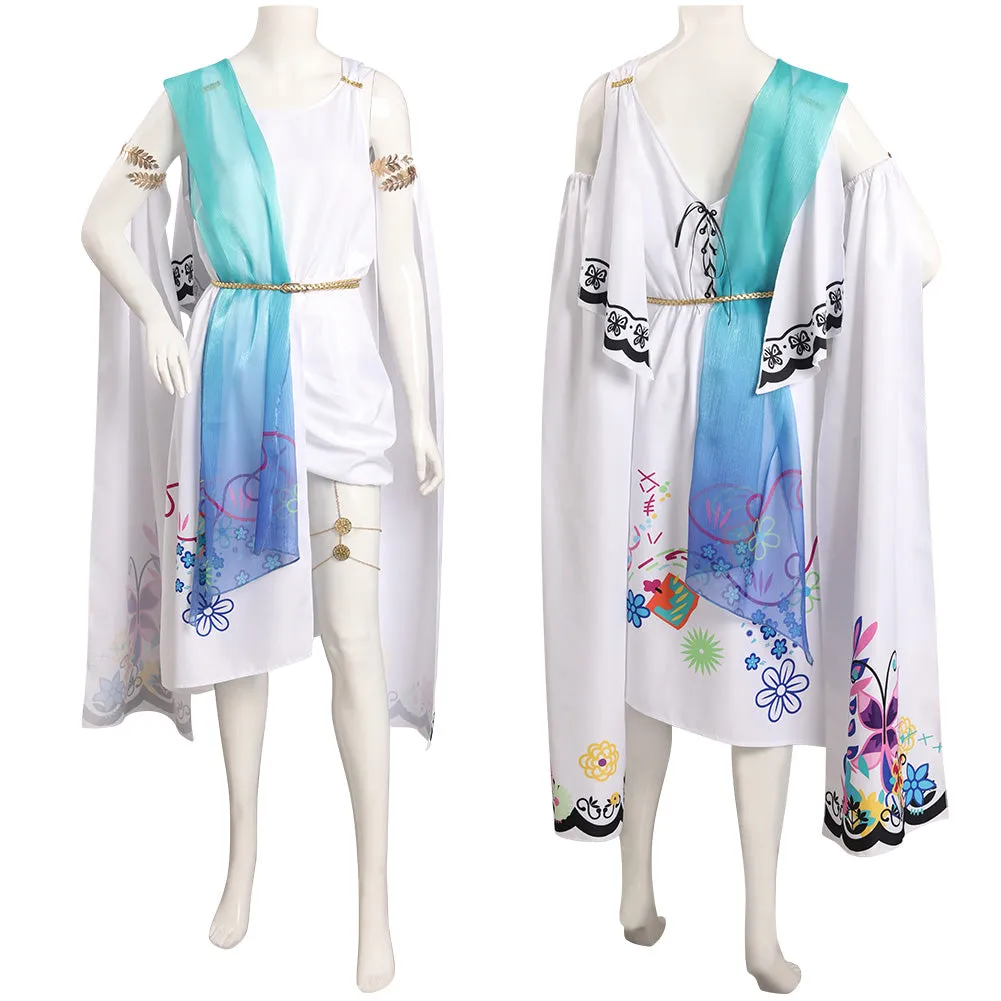 Encanto Mirabel Cosplay Costume Greek Goddess Dress Outfits Halloween Carnival Suit