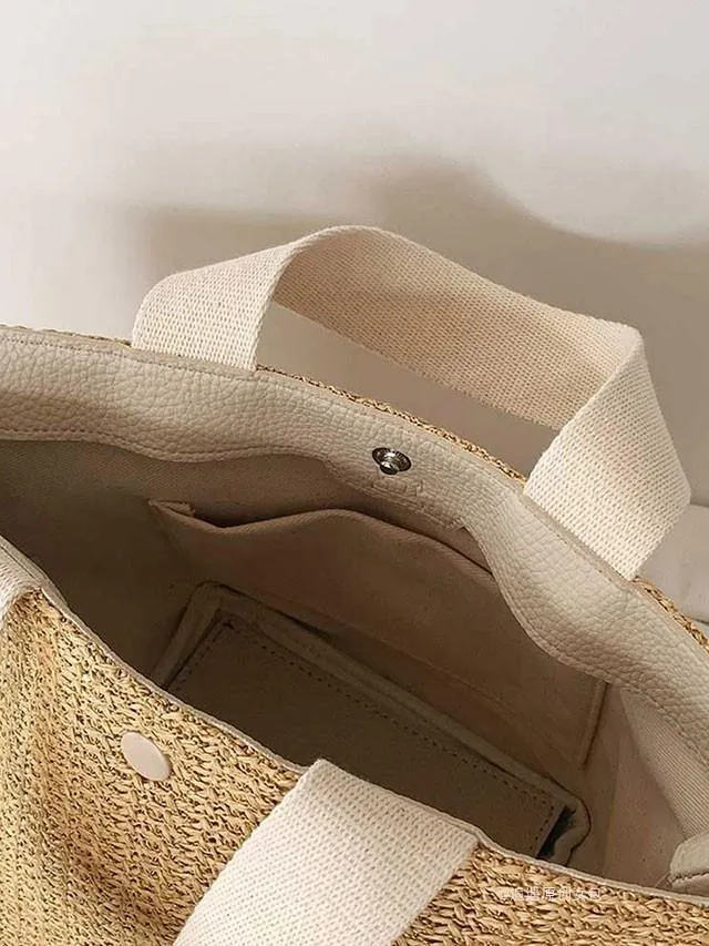 Evelyn Straw Tote