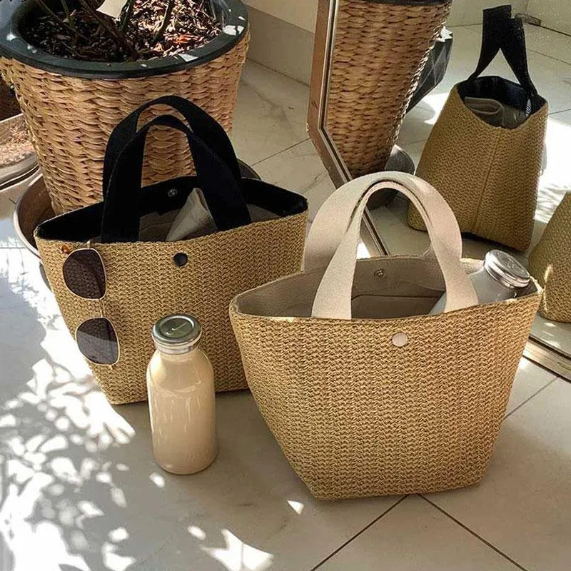 Evelyn Straw Tote