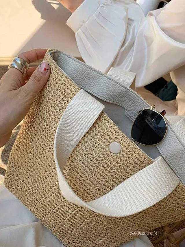 Evelyn Straw Tote