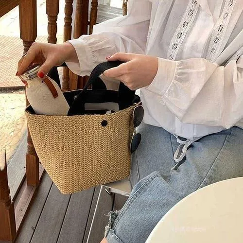 Evelyn Straw Tote