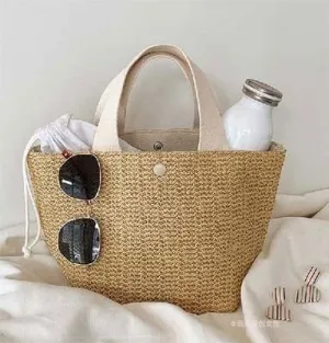 Evelyn Straw Tote