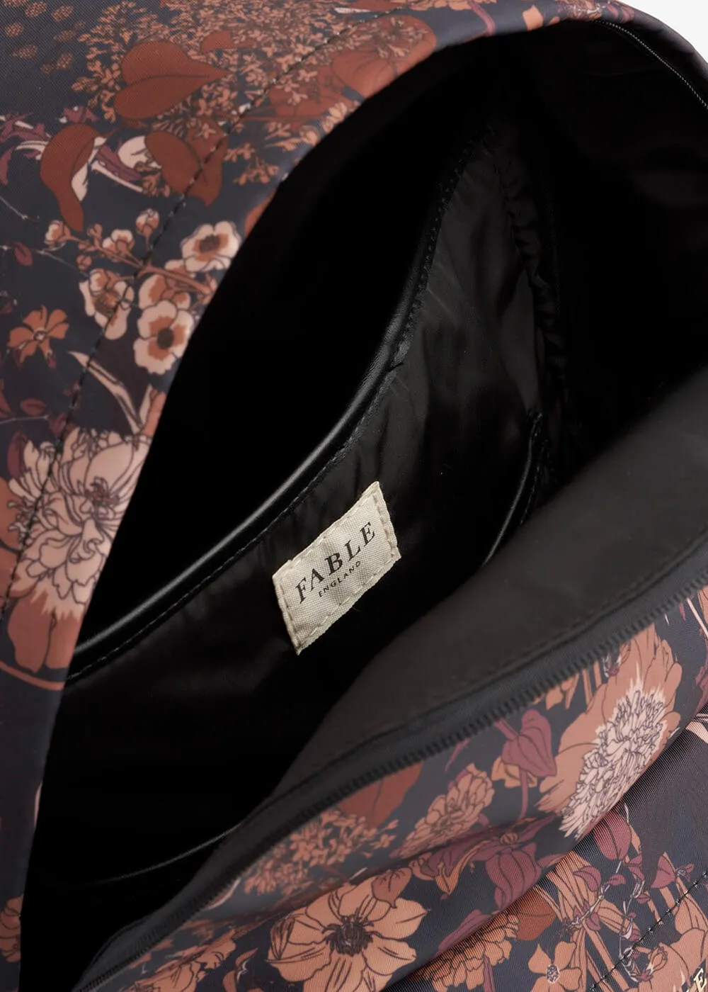Fable England Deco Blooms Backpack Black