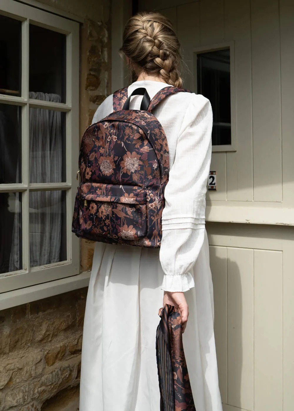 Fable England Deco Blooms Backpack Black