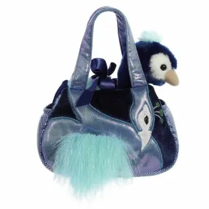 Fancy Pal Peacock in Blue Bag