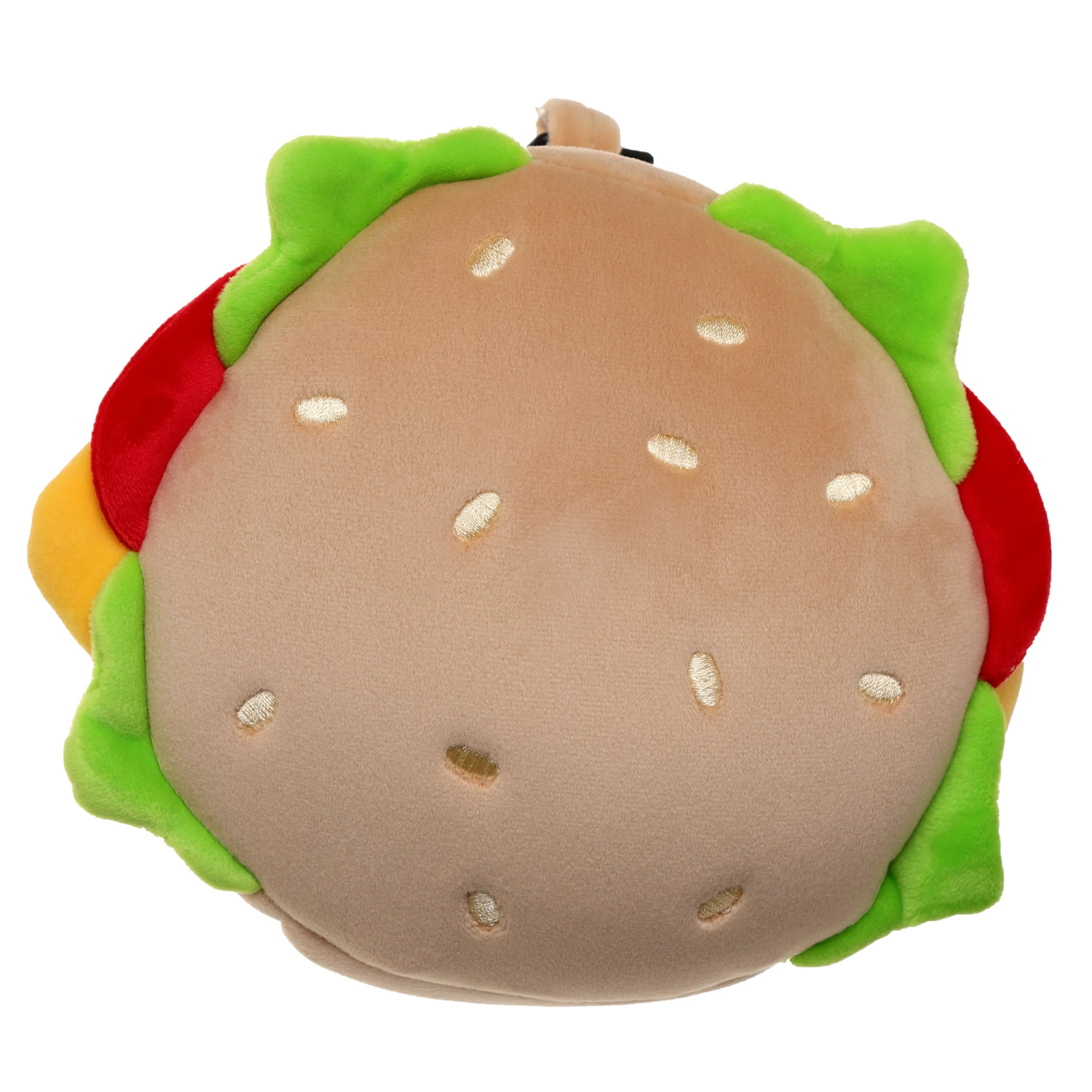 Fast Food Burger Relaxeazzz Plush Round Travel Pillow & Eye Mask Set