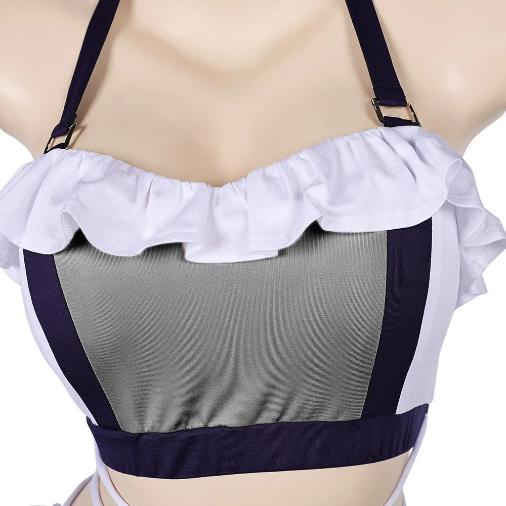 Final Fantasy VII Tifa Lockhart Original White Swimwear Cosplay Costume Outfits Halloween Carnival Suit