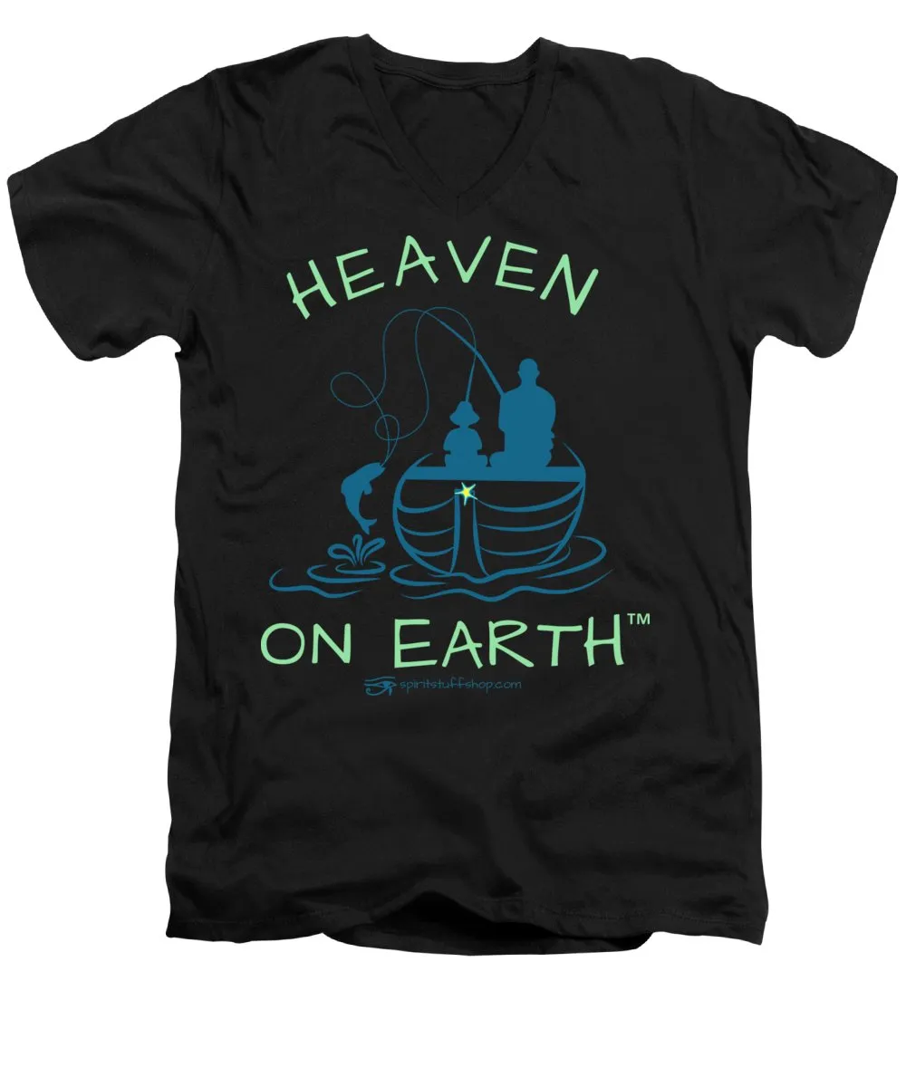 Fishing Heaven On Earth - Men's V-Neck T-Shirt