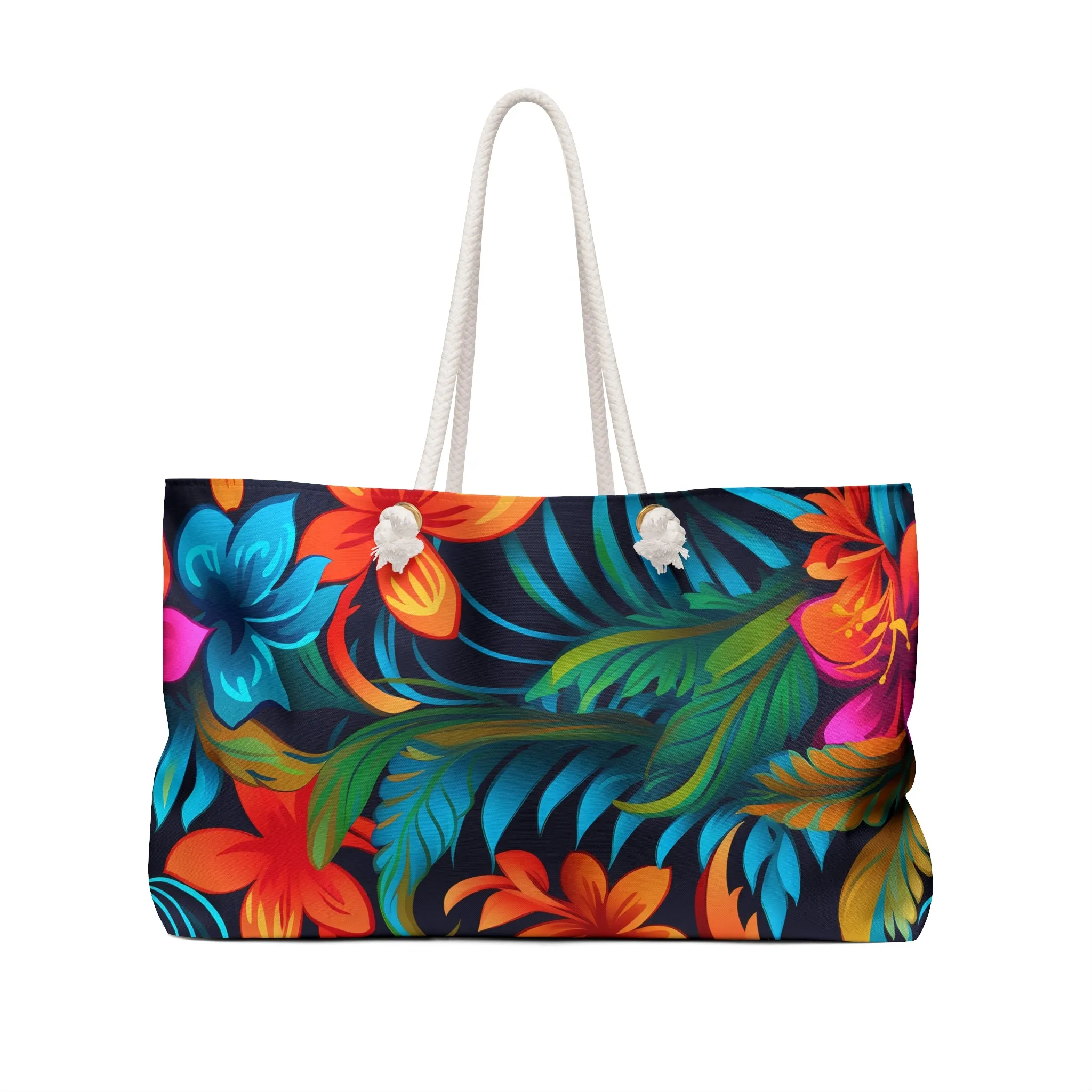 Floral Sunset Weekender Bag - Perfect for Travel and Beach Getaways