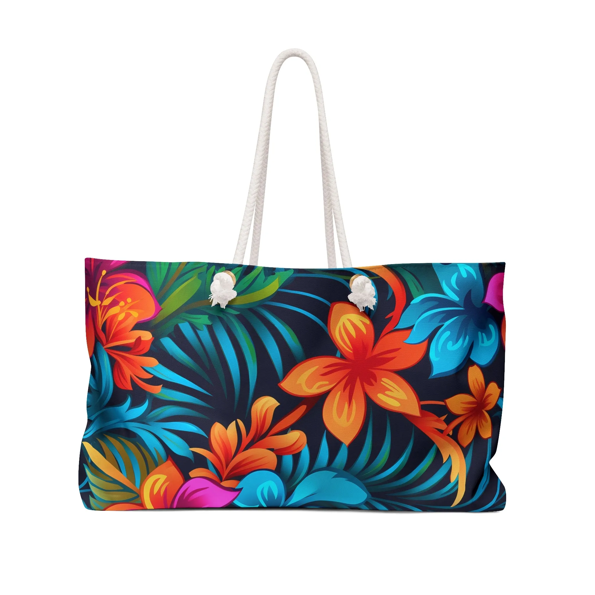 Floral Sunset Weekender Bag - Perfect for Travel and Beach Getaways