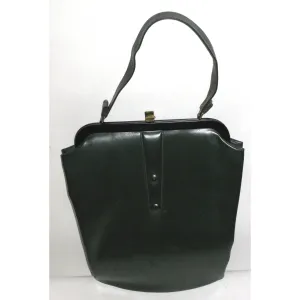 Forest Green Vinyl Handbag