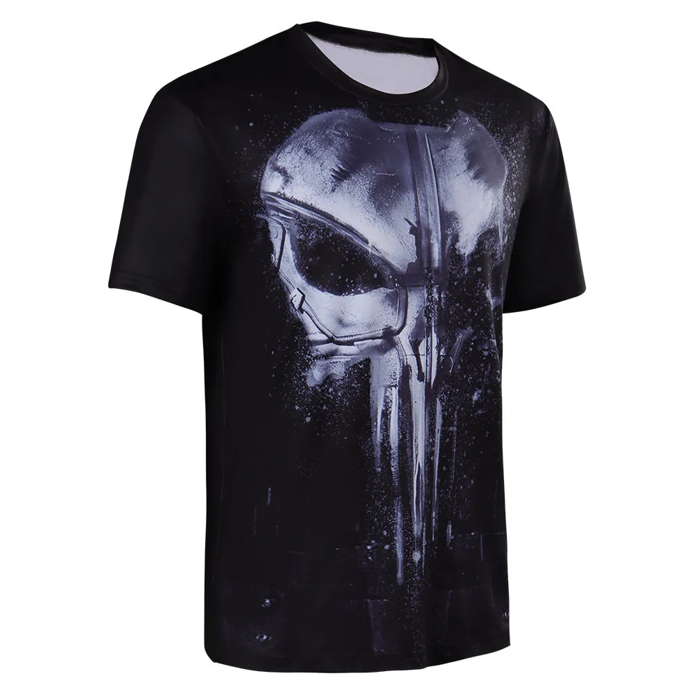 Frank Castle Punisher Daredevil Cosplay Costume T-shirt Outfits Halloween Carnival Party Suit