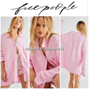 Free People Beach Day Dreaming Button up Cardigan XS