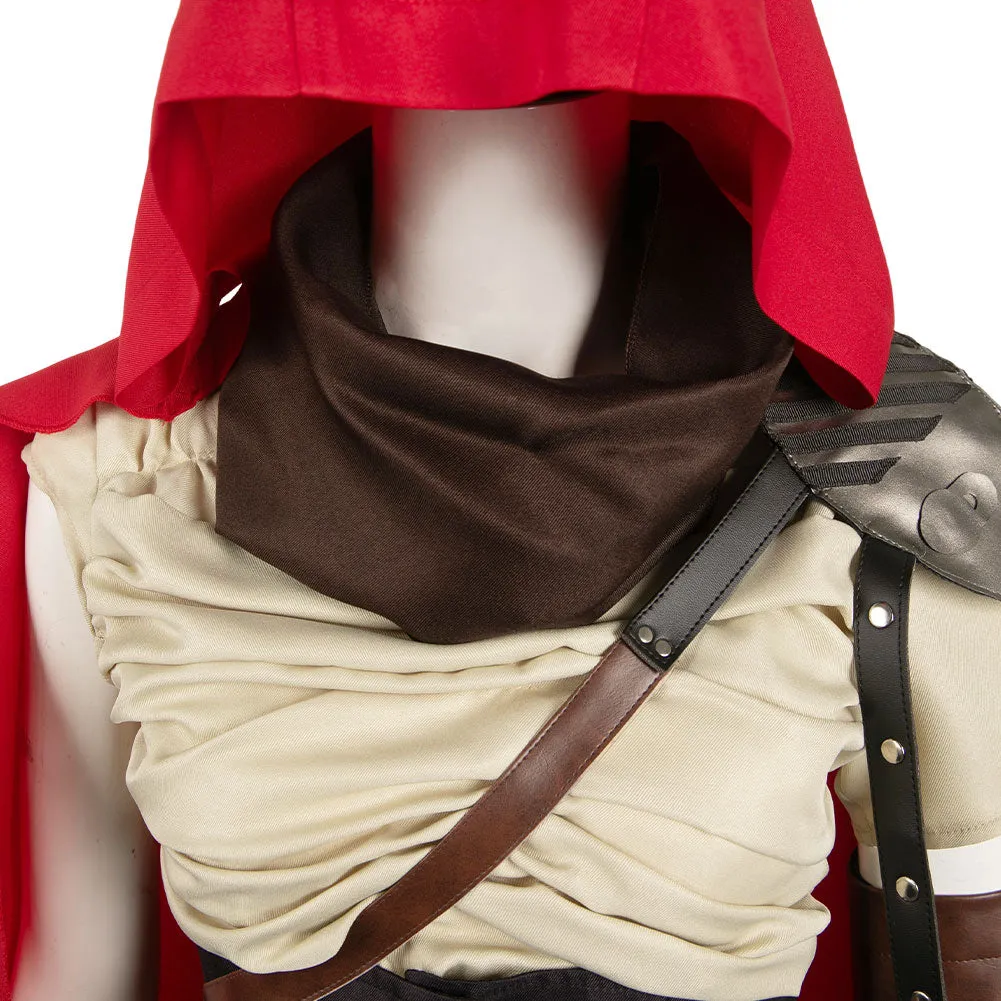 Furiosa: A Mad Max Saga Furiosa Brown Suit With Red Cape Cosplay Costume Outfits Halloween Carnival Suit