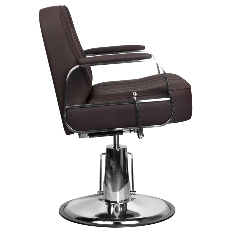 Gabbiano Stern Stylish Barber Chair Brown