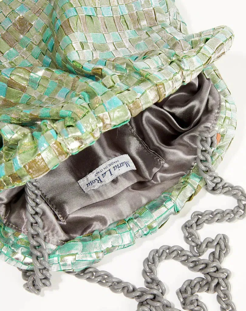 Game Handbag Clutch - Metallic Ribbon