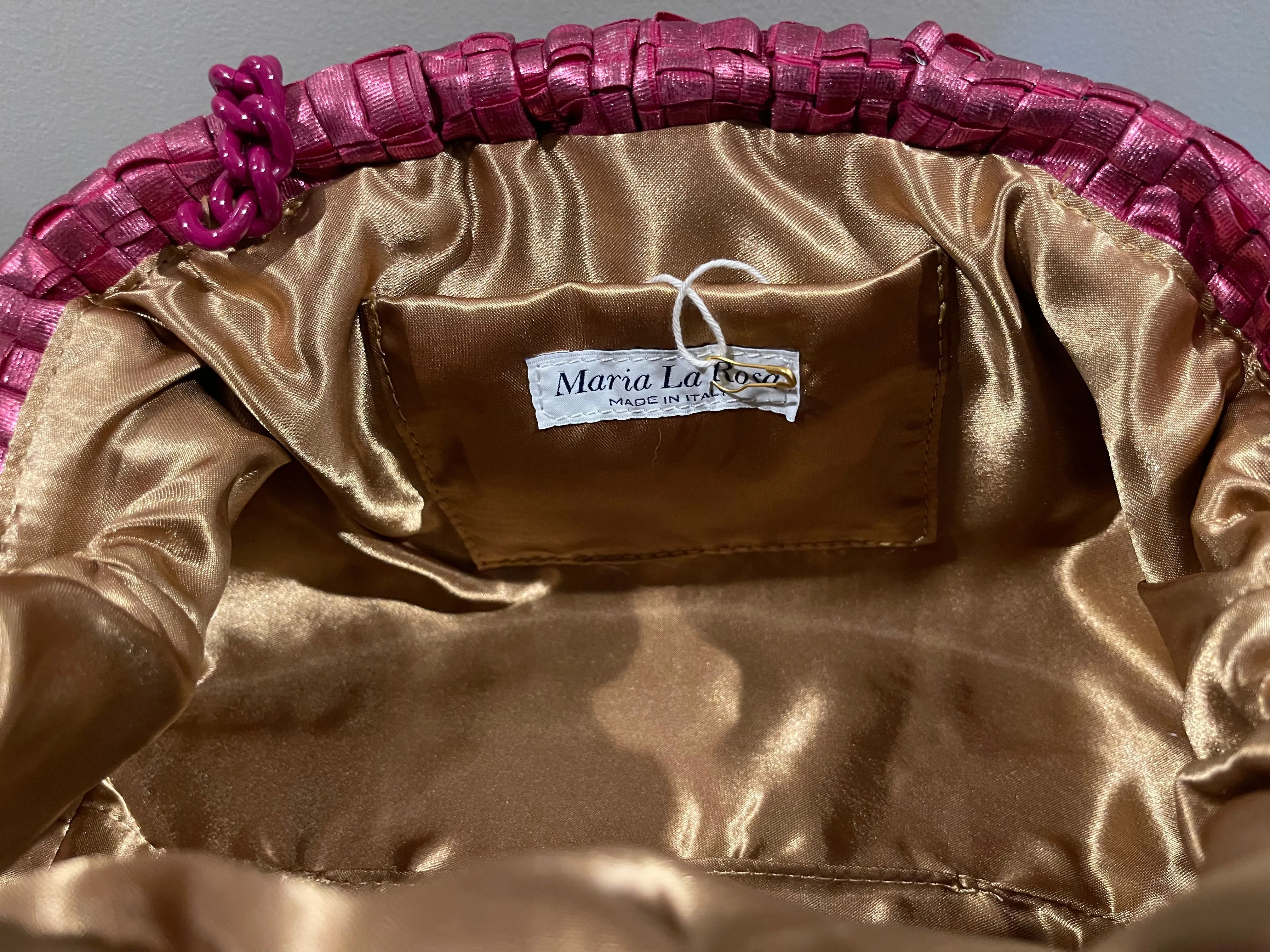Game Handbag Clutch - Metallic Ribbon