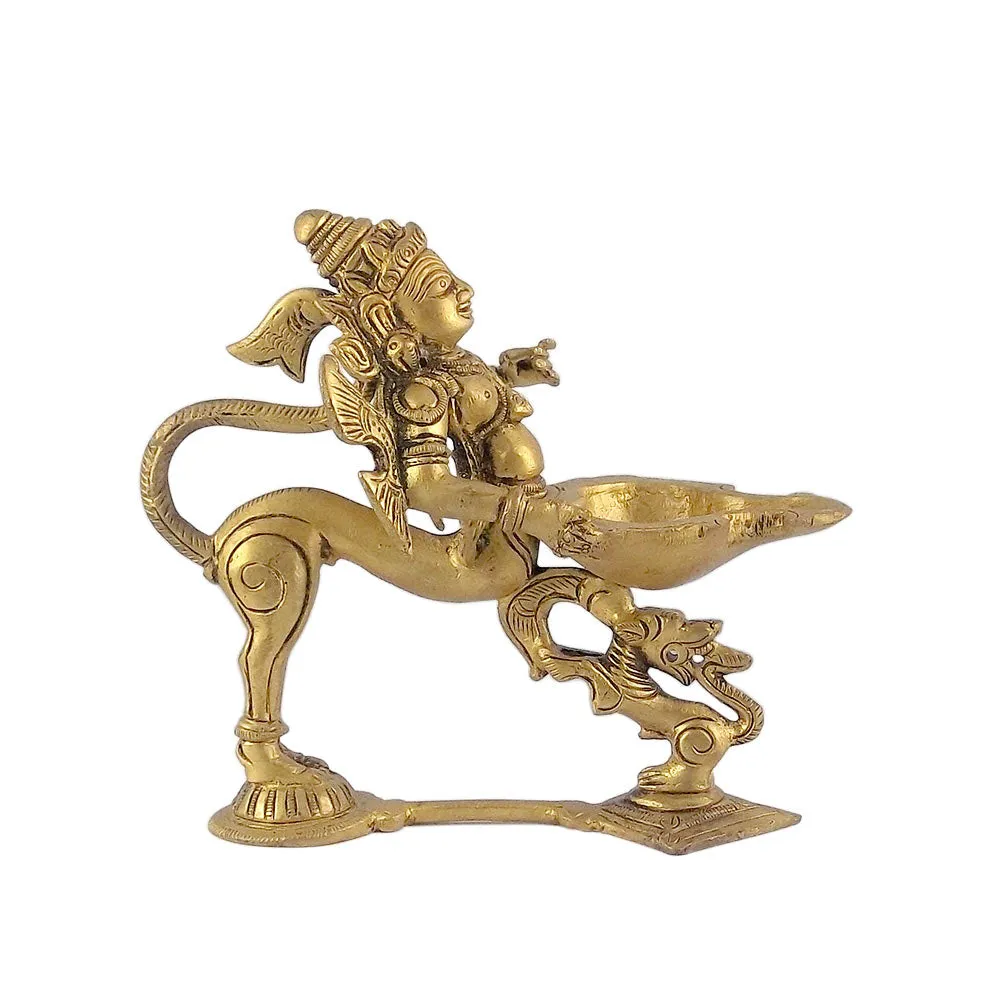 Garuda Arti Brass Lamp - Messenger of Light