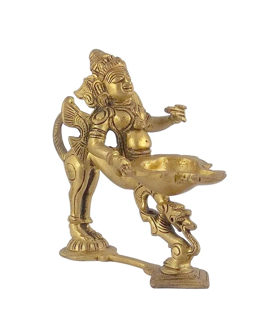 Garuda Arti Brass Lamp - Messenger of Light