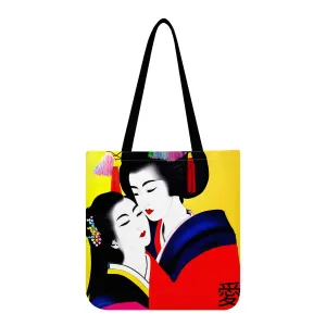 Geishas In Love Lunch Tote Bag
