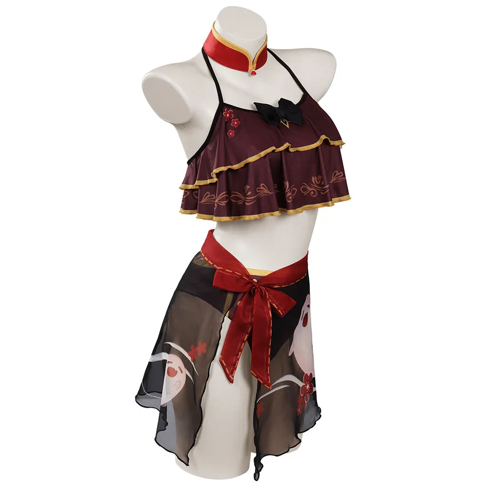 Genshin Impact HUTAO Cosplay Costume Swimsuit Outfits Halloween Carnival Suit