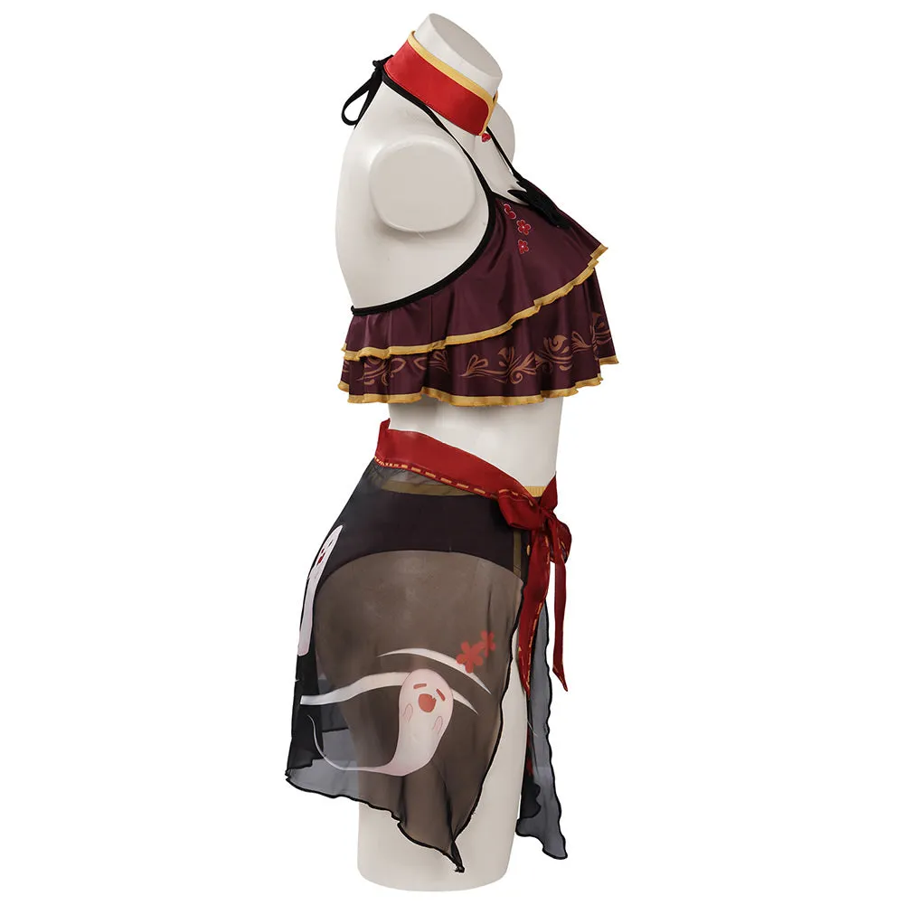 Genshin Impact HUTAO Cosplay Costume Swimsuit Outfits Halloween Carnival Suit