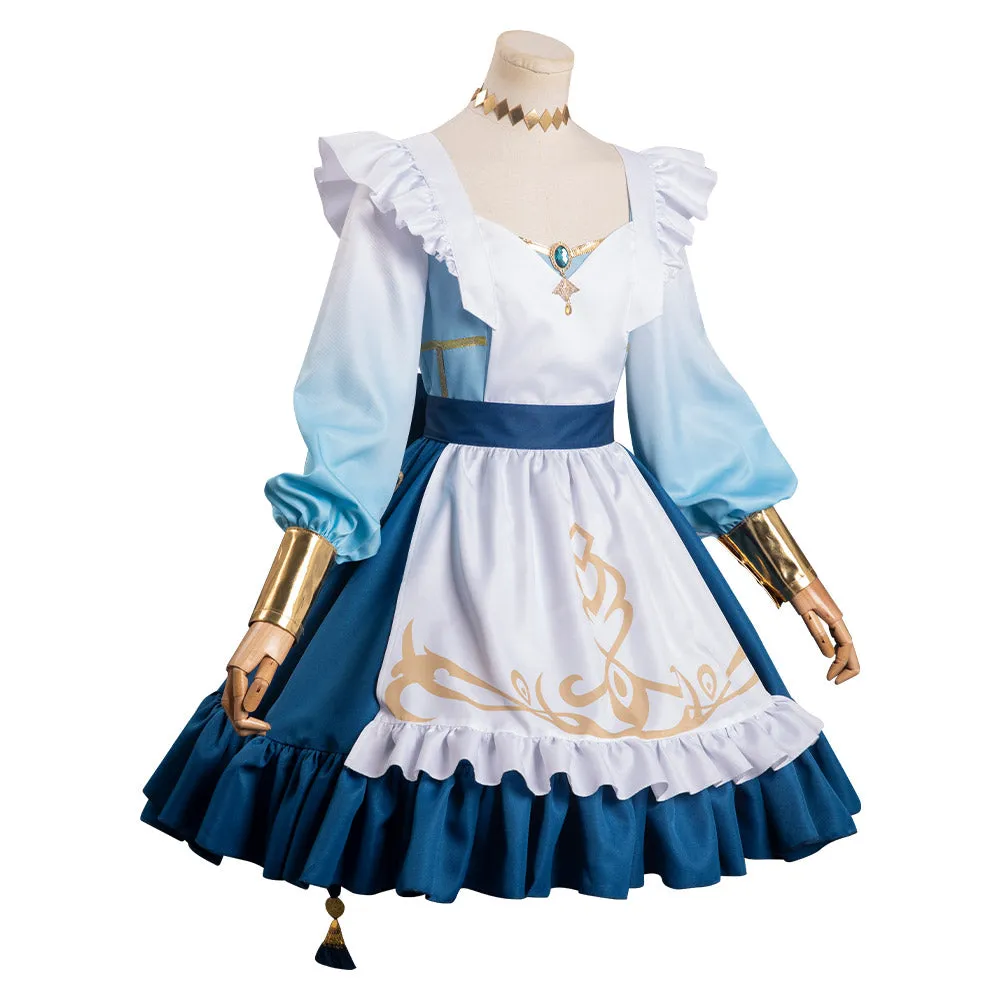 Genshin Impact-Nilou Cosplay Costume Maid Dress Outfits Halloween Carnival Suit