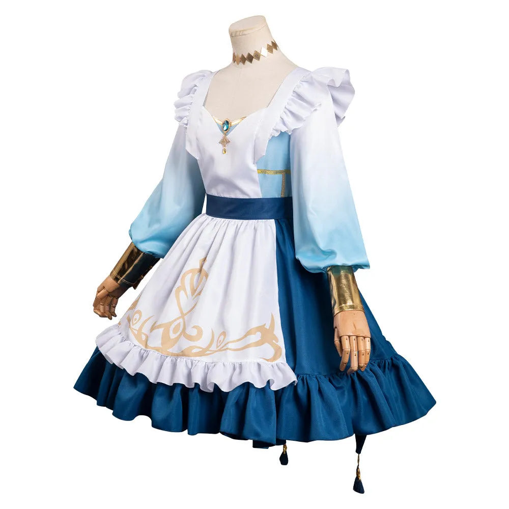 Genshin Impact-Nilou Cosplay Costume Maid Dress Outfits Halloween Carnival Suit