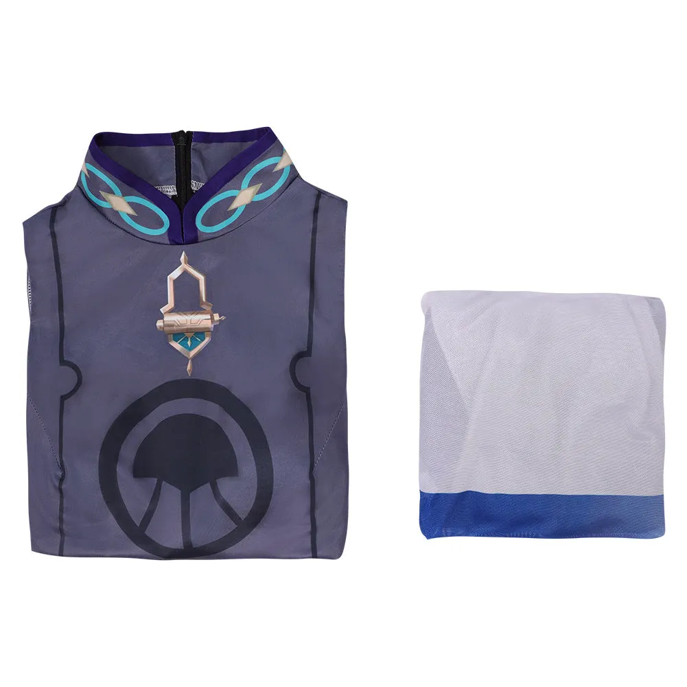 Genshin Impact Scaramouche Cosplay Coatume Jumpsuit Cloak Swimwears  Halloween Carnival Suit