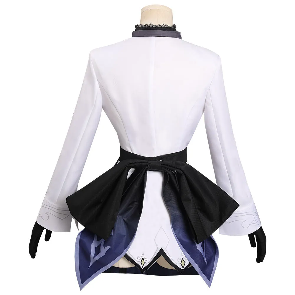 Genshin Impact X Pizzahut - Eula Cosplay Costume Outfits Halloween Carnival Suit