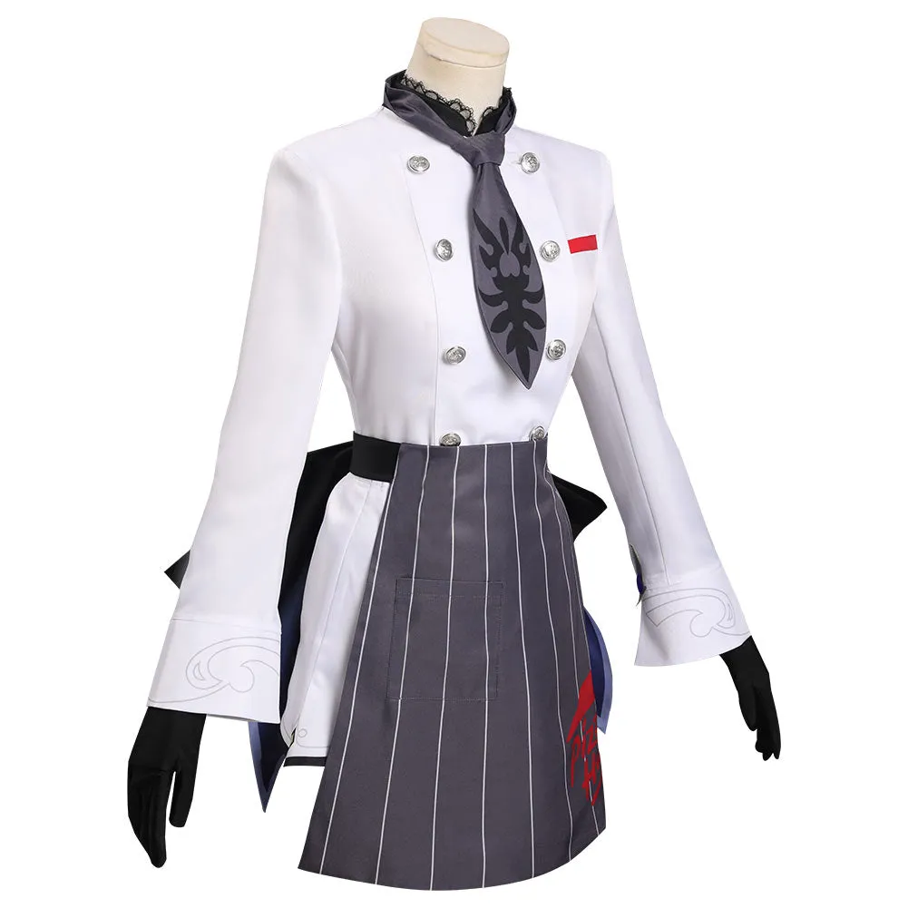 Genshin Impact X Pizzahut - Eula Cosplay Costume Outfits Halloween Carnival Suit