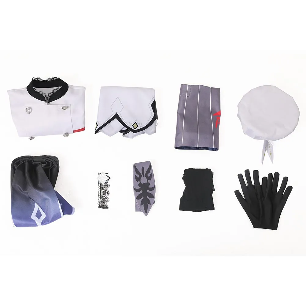 Genshin Impact X Pizzahut - Eula Cosplay Costume Outfits Halloween Carnival Suit
