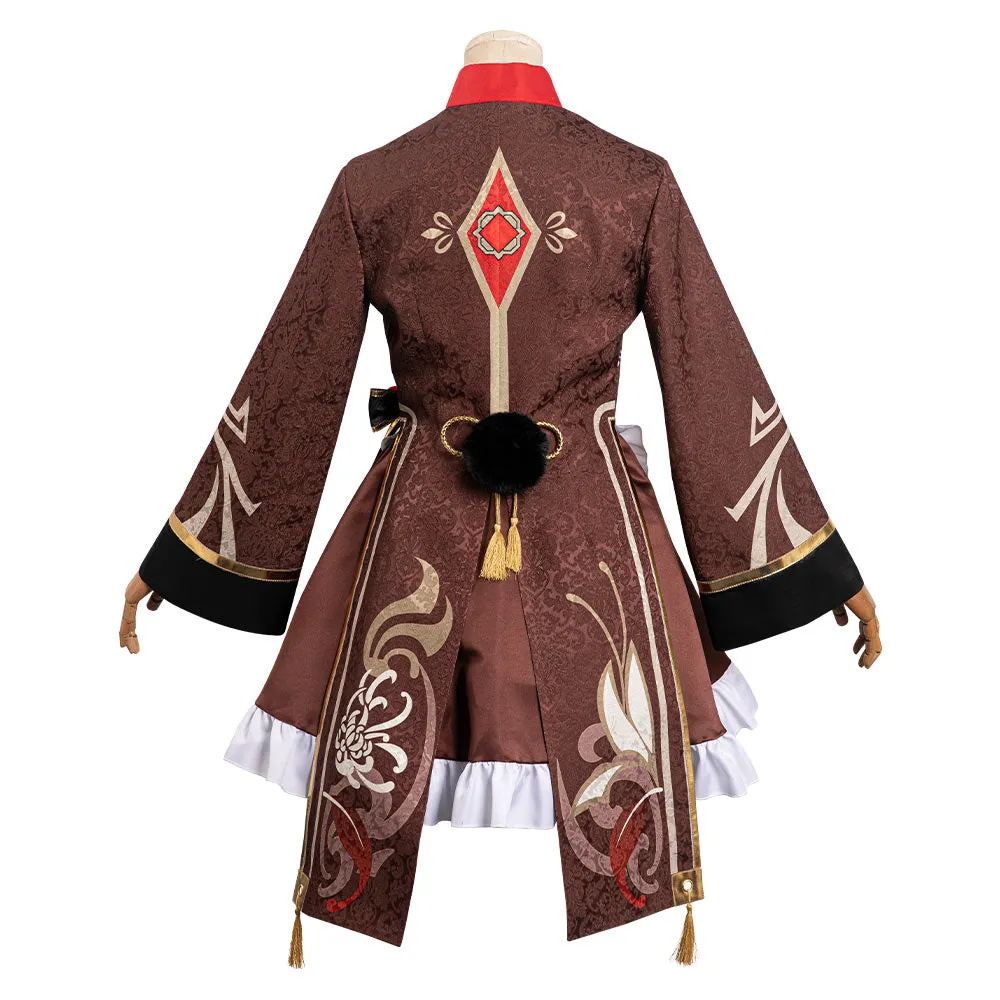 Genshin Impact—Hu Tao Cosplay Costume Maid Dress Outfits Halloween Carnival Suit