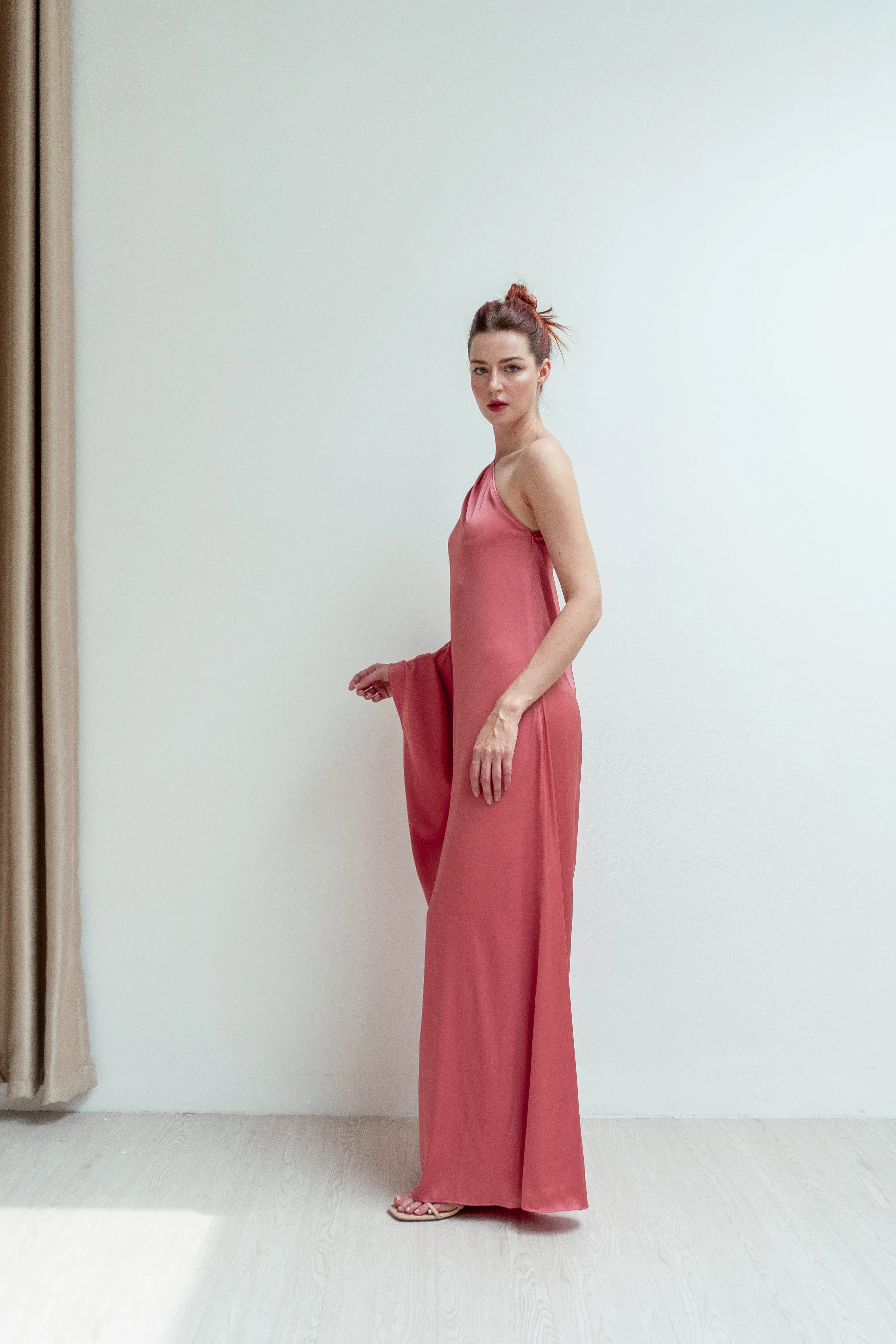 Georgia One Shoulder Floor Length Dress