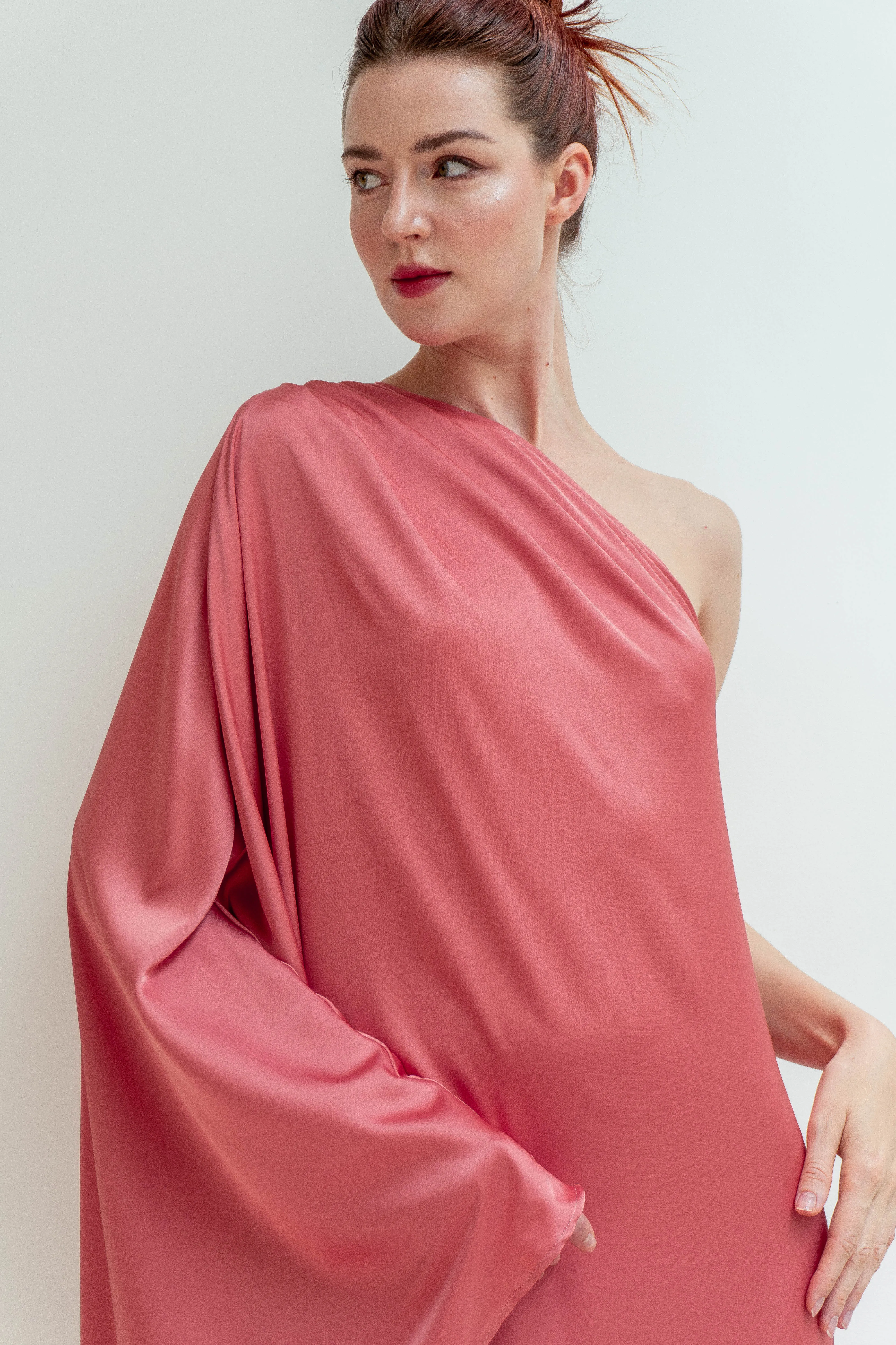 Georgia One Shoulder Floor Length Dress