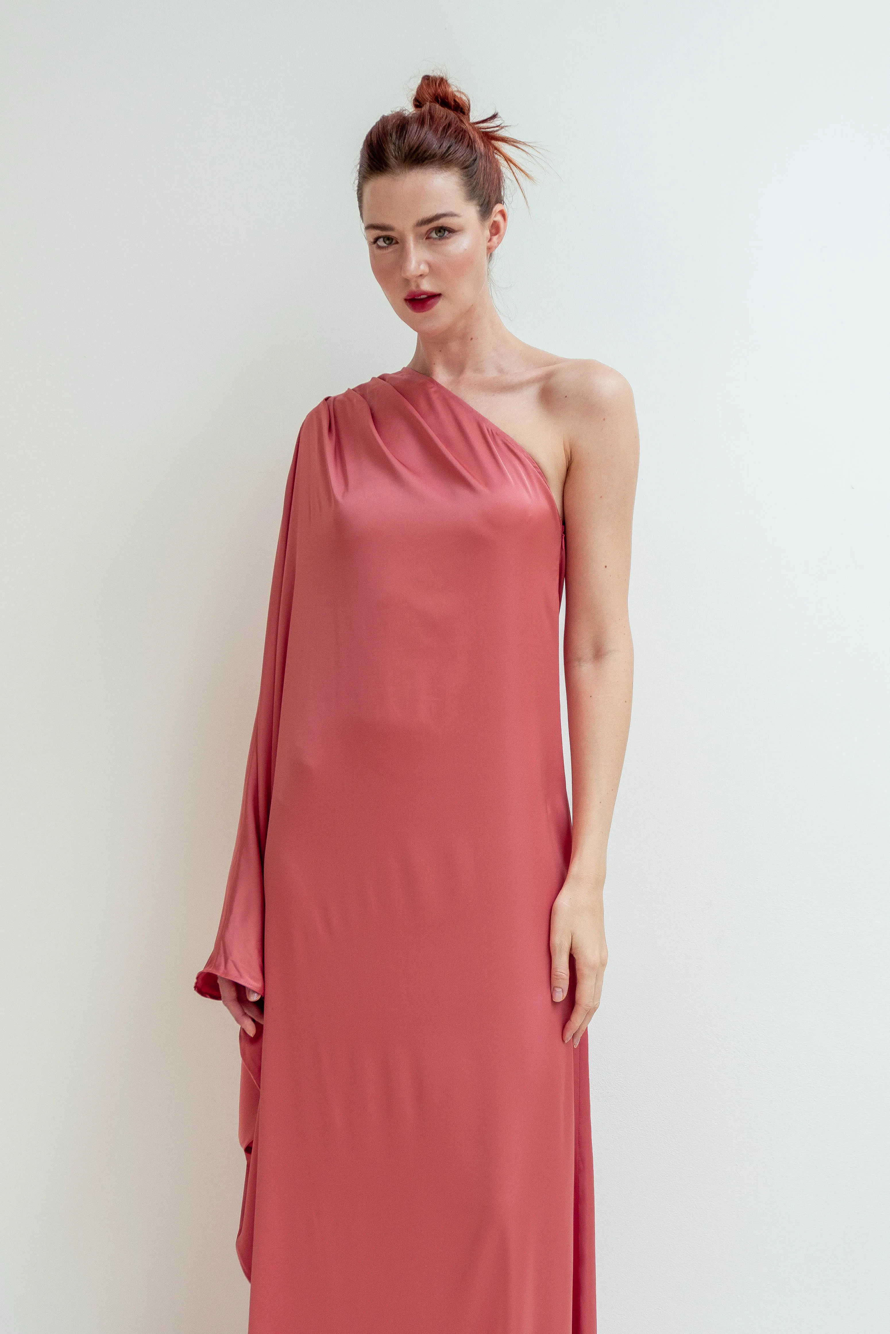 Georgia One Shoulder Floor Length Dress